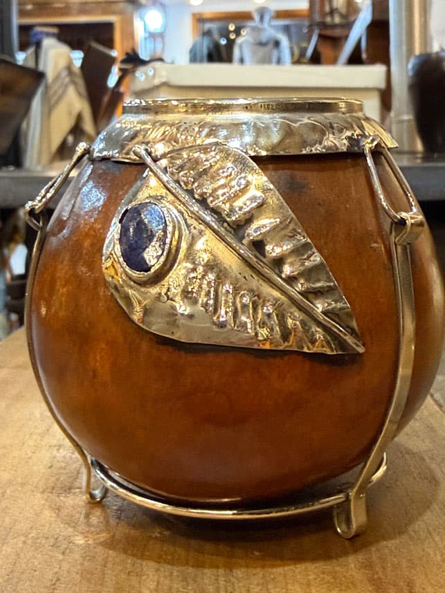 Mate bajo de calabaza con piedra - Image 2